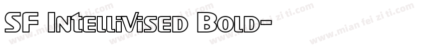 SF Intellivised Bold字体转换